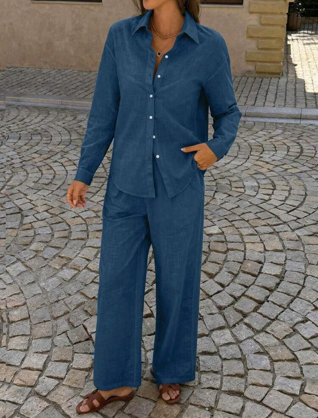 Conjunto de camisa y pantalón 100 % algodón | Bajo pedido