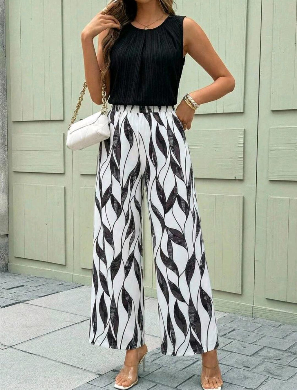 Conjunto de 2 piezas de pantalón y blusa
