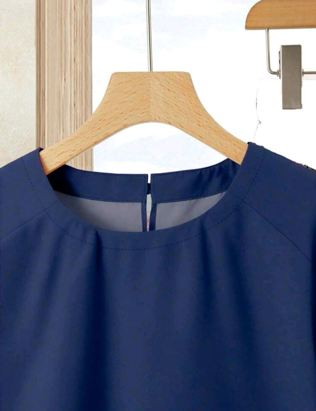2 piezas Conjunto de blusa casual de unicolor + falda estampada  conjunto de ropa de verano para mujer.