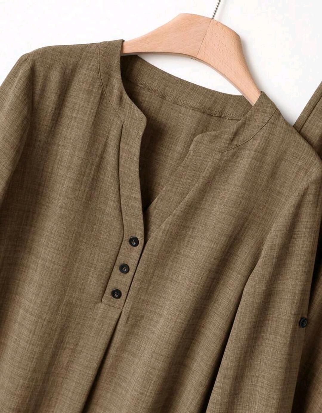 Conjunto de 2 piezas de pantalón y blusa manga larga – Bajo pedido