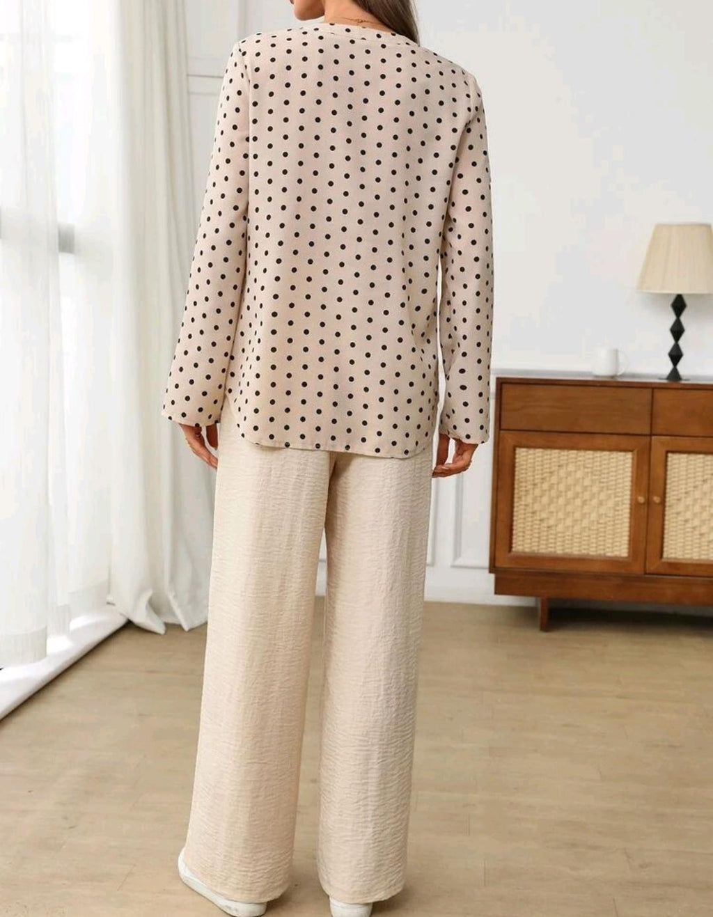 Conjunto de 2 piezas de pantalón y blusa manga larga – Bajo pedido