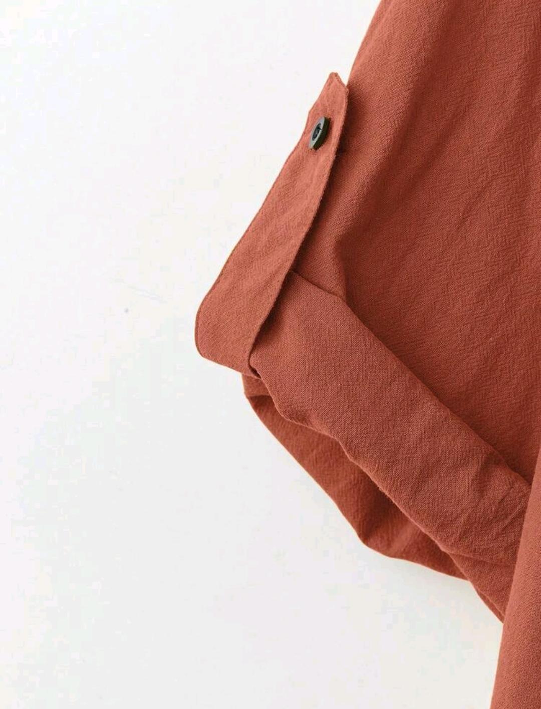 Blusa olgada con botones | Bajo pedido