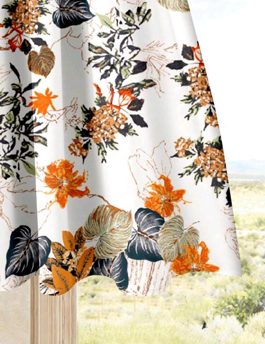 2 piezas Conjunto casual de verano para mujer con parte superior de unicolor + falda estampada.