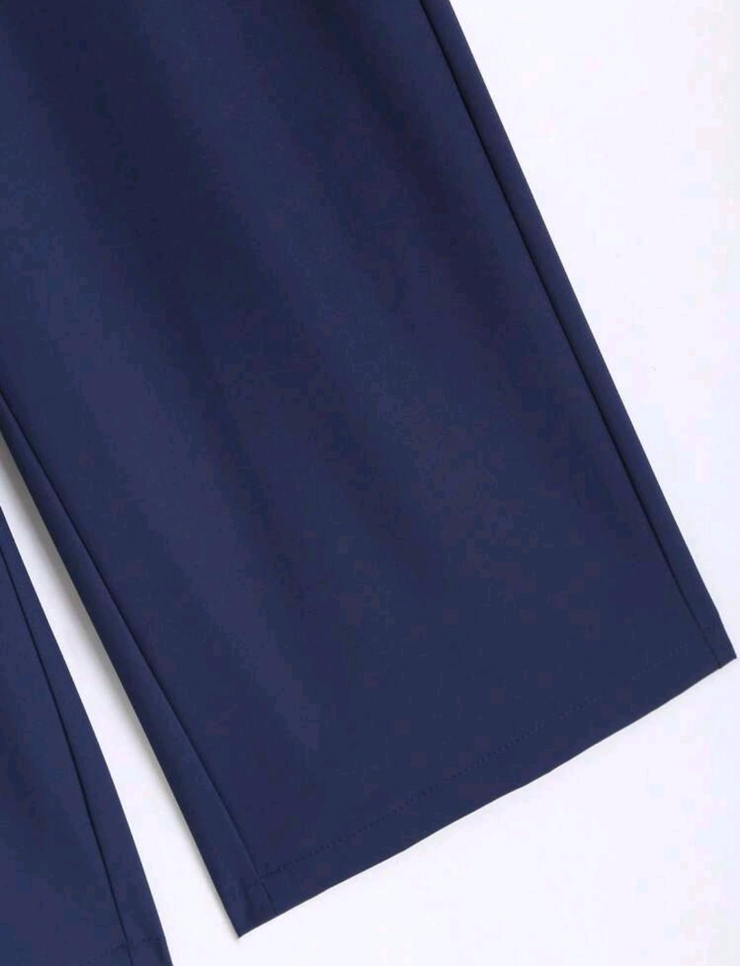 Conjunto de 2 piezas: Blusa de manga corta con cuello redondo y estampado total y pantalones para mujer en verano