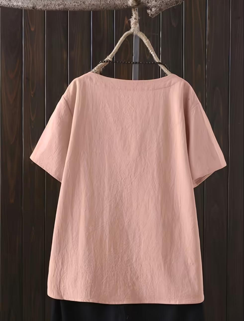 Blusa brisa con estampado de diente de león