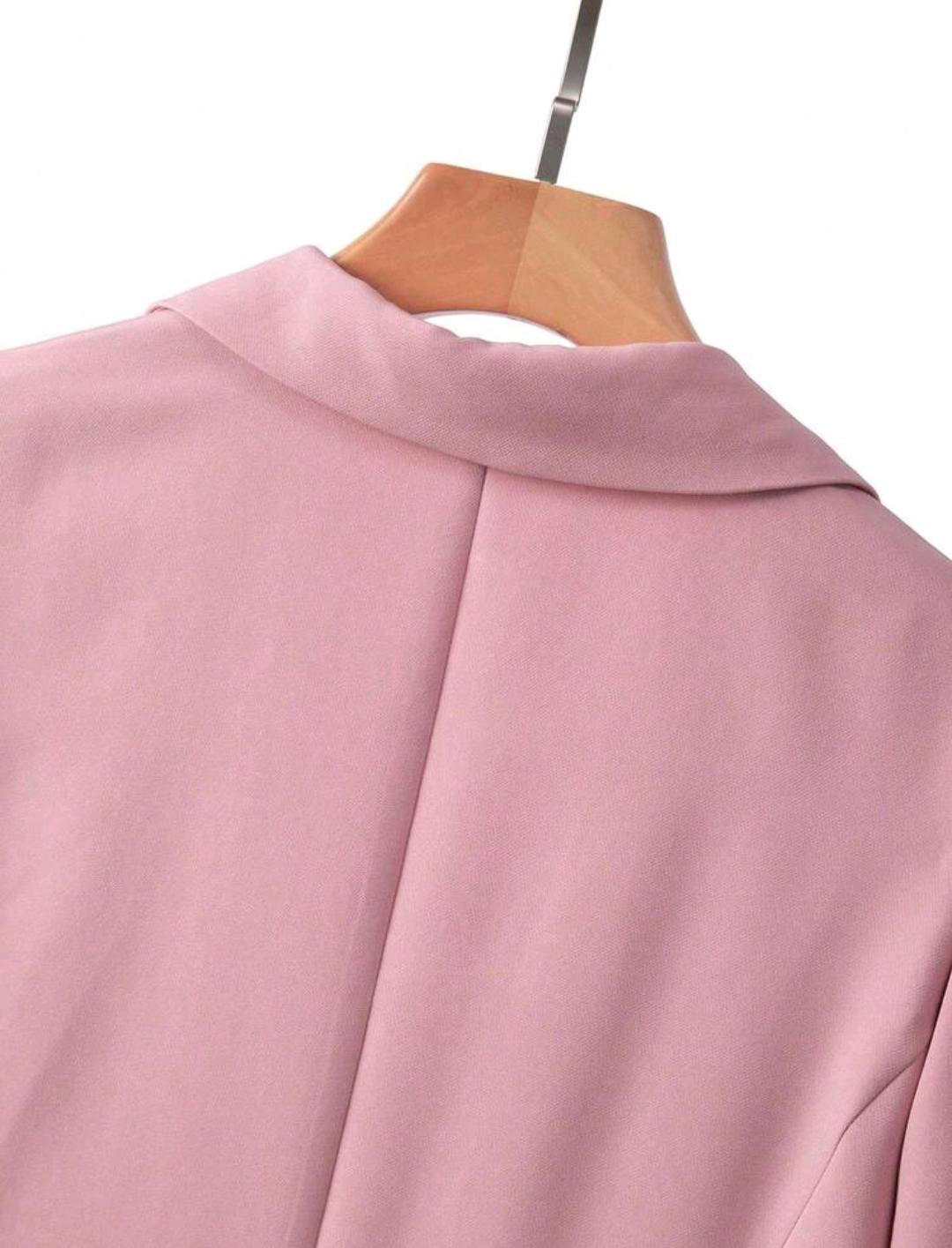 GlowEve CURVE Conjunto de 2 piezas de mujer talla grande con blazer elegante y estampado floral y falda holgada de línea A, conjunto de traje sastre informal de negocios, traje de falda con estampado floral y blazer para primavera.
